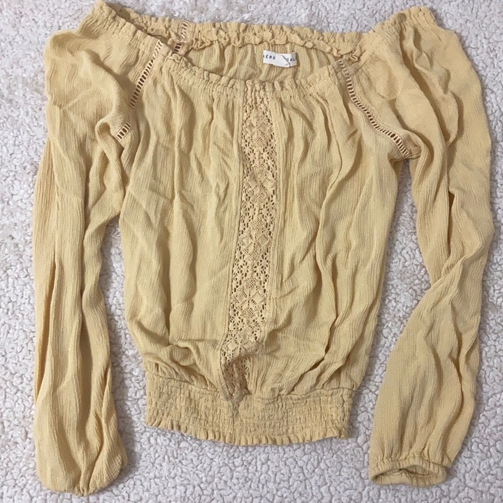 Aeropostale off the shoulder crop top